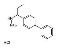 [1-(4-phenylphenyl)propylamino]azanium,chloride Structure