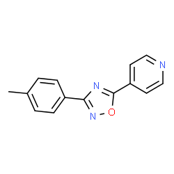 4-[3-(4-METHYLPHENYL)-1,2,4-OXADIAZOL-5-YL]PYRIDINE结构式