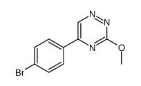 5-(p-Bromophenyl)-3-methoxy-1,2,4-triazine结构式