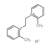 Pyridinium,1,1'-(1,2-ethanediyl)bis[2-methyl-, dibromide (9CI)结构式