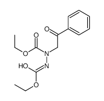 ethyl N-(ethoxycarbonylamino)-N-phenacylcarbamate Structure