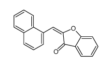 (2E)-2-(naphthalen-1-ylmethylidene)-1-benzofuran-3-one结构式