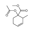 methyl 1-acetyloxy-2-methylcyclohex-3-ene-1-carboxylate Structure