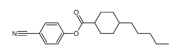 4-n-pentylcyclohexane-carboxylic-acid-4-cyanophenylester structure