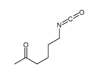 2-Hexanone, 6-isocyanato- (9CI)结构式
