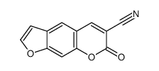 7-oxofuro[3,2-g]chromene-6-carbonitrile结构式