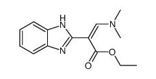 2-(1H-benzoimidazol-2-yl)-3-dimethylamino-acrylic acid ethyl ester结构式