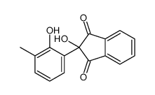 2-hydroxy-2-(2-hydroxy-3-methylphenyl)-1H-Indene-1,3(2H)-dione Structure
