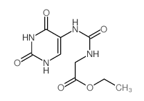 ethyl 2-[(2,4-dioxo-1H-pyrimidin-5-yl)carbamoylamino]acetate structure
