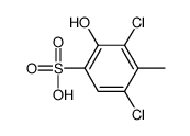 3,5-dichloro-2-hydroxy-4-methylbenzenesulfonic acid结构式