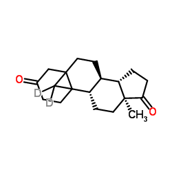 (10ξ)-(19,19-2H2)-5,19-Cycloandrostane-3,17-dione Structure