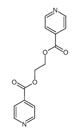 1,2-ethanediyl di-4-pyridine carboxylate Structure