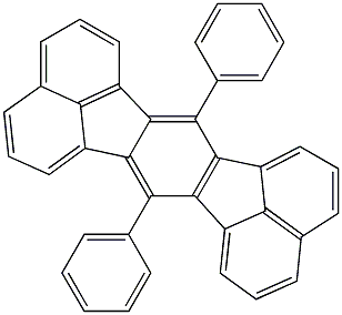 7,14-二苯基苊并荧蒽结构式