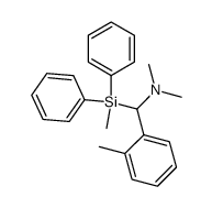 (Diphenylmethylsilyl)(o-methylphenyl)-N,N-dimethylmethanamine Structure