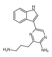 3-(3-amino-propyl)-5-indol-3-yl-pyrazin-2-ylamine Structure