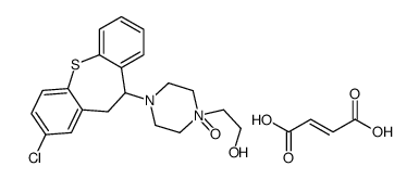 (E)-but-2-enedioic acid,2-[4-(3-chloro-5,6-dihydrobenzo[b][1]benzothiepin-6-yl)-1-oxidopiperazin-1-ium-1-yl]ethanol结构式