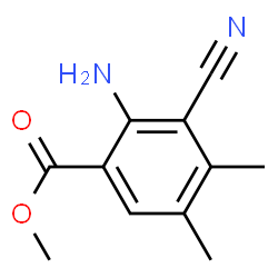Benzoic acid, 2-amino-3-cyano-4,5-dimethyl-, methyl ester (9CI) structure