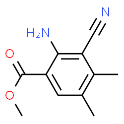 Benzoic acid, 2-amino-3-cyano-4,5-dimethyl-, methyl ester (9CI)结构式