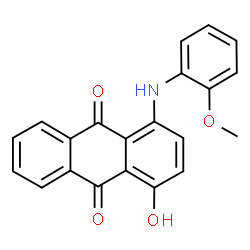 1-hydroxy-4-[(2-methoxyphenyl)amino]anthraquinone结构式