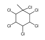 1,2,3,4,5,6-hexachloro-1-methylcyclohexane Structure