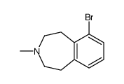 6-bromo-3-methyl-1,2,4,5-tetrahydro-3-benzazepine Structure