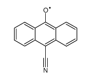9-cyano-10-anthryloxy radical Structure