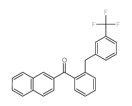 naphthalen-2-yl-[2-[[3-(trifluoromethyl)phenyl]methyl]phenyl]methanone结构式