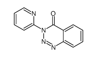 3-pyridin-2-yl-1,2,3-benzotriazin-4-one结构式