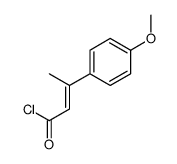 3-(4-methoxyphenyl)but-2-enoyl chloride结构式
