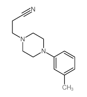 3-[4-(3-methylphenyl)piperazin-1-yl]propanenitrile结构式