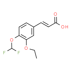 (2E)-3-[4-(difluoromethoxy)-3-ethoxyphenyl]prop-2-enoic acid picture