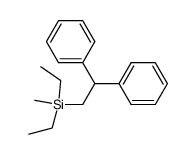 (2,2-diphenylethyl)diethyl(methyl)silane结构式