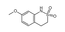 7-methoxy-3,4-dihydro-2,1-benzothiazine 2,2-dioxide结构式
