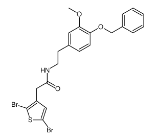 N-[2-(4-Benzyloxy-3-methoxyphenyl)-ethyl]-2,5-dibromothiophene-3-acetamide Structure