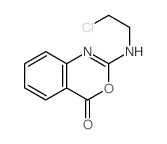 9-(2-chloroethylamino)-8-oxa-10-azabicyclo[4.4.0]deca-1,3,5,9-tetraen-7-one structure