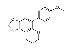 5-(4-methoxyphenyl)-6-propoxy-1,3-benzodioxole Structure