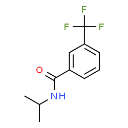 N-ISOPROPYL-3-(TRIFLUOROMETHYL)BENZENECARBOXAMIDE结构式