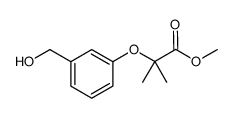 methyl 2-(3-(hydroxymethyl)phenoxy)-2-methylpropanoate结构式