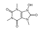 9-hydroxy-1,3,7-trimethyl-7,9-dihydro-1H-purine-2,6,8(3H)-trione Structure