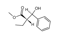 methyl 2-ethyl-3-hydroxy-3-phenylpropionate Structure