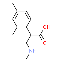 Benzeneacetic acid, 2,4-dimethyl-alpha-[(methylamino)methyl]- (9CI)结构式