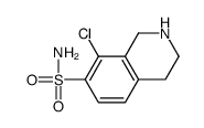 8-chloro-tetrahydroisoquinoline-7-sulfonamide Structure