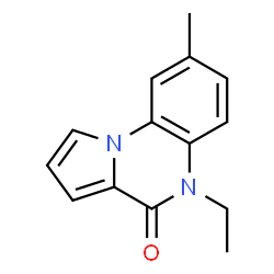 Pyrrolo[1,2-a]quinoxalin-4(5H)-one, 5-ethyl-8-methyl- (9CI) structure