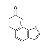 4,6-dimethylthieno[2,3-b]pyridine N-acetylimide Structure