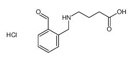 4-[(2-formylphenyl)methylamino]butanoic acid,hydrochloride Structure