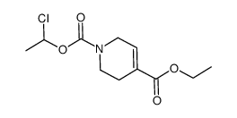 1-(1-chloroethyl)-4-ethyl-3,6-dihydro-1,4-(2H)-pyridinedicarboxylate Structure
