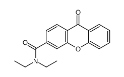 N,N-diethyl-9-oxoxanthene-3-carboxamide Structure
