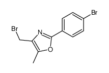 4-(bromomethyl)-2-(4-bromophenyl)-5-methyl-1,3-oxazole结构式