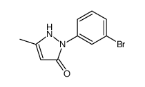3H-Pyrazol-3-one, 2-(3-bromophenyl)-1,2-dihydro-5-methyl结构式