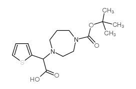 1-BOC-4-(CARBOXY-THIOPHEN-2-YL-METHYL)-[1,4]DIAZEPANE structure